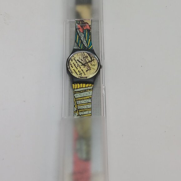 VINTAGE 1990 Swatch GB139 "Engineer" 34mm Swiss Watch STRAP SPLIT - Picture 10 of 10